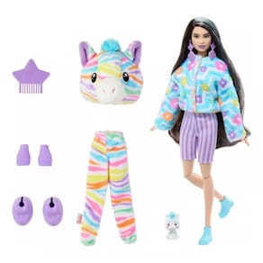 Boneca Barbie Cutie Reveal Zebra Sonho Colorido Mattel Hrk39