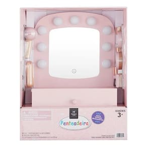 Pentedeadeira Infantil Madeira Brinquedo +10 Acesssórios Led