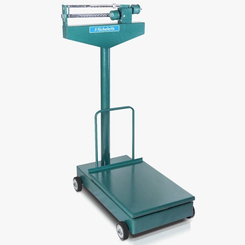 Balança Mecânica Micheletti Manual Móvel MIC2/B 300kg/100g Braço Plataforma 41x57cm Aço Carbono