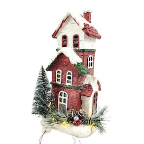 Vila Natalina Casa Com Luz Mini Cenário Enfeite Natal A