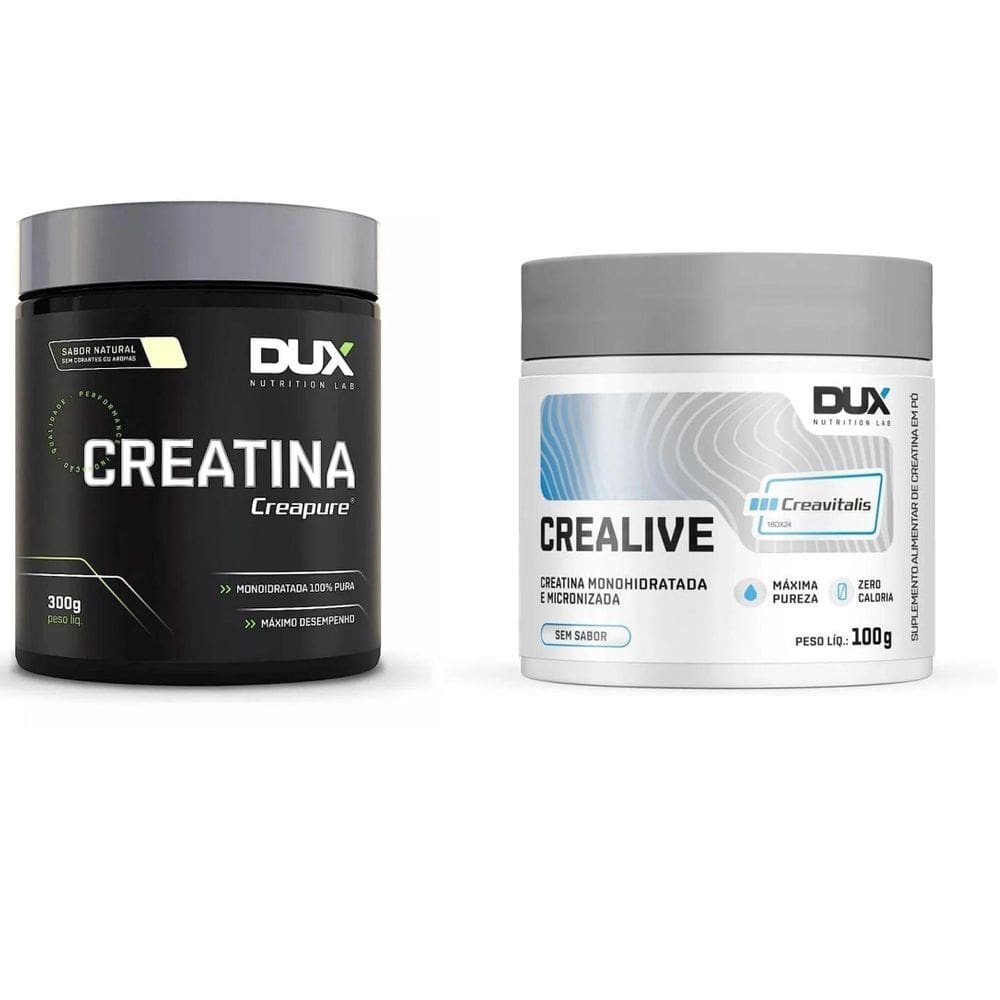 Kit Creatina Creapure 300G + Creatina Crealive 100G Dux