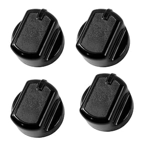 Botão Dako Atlas Com 4 Pcs Preto Para Fogão
