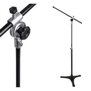 Suporte,Pedestal Microfone,Base De Ferro,Telescópico,Girafa