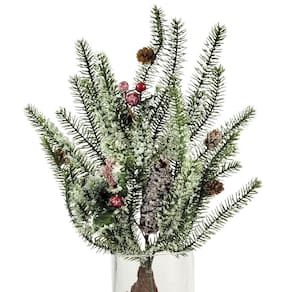 Folhagem De Natal Pinheiro Berries Cereja Decoração Natal