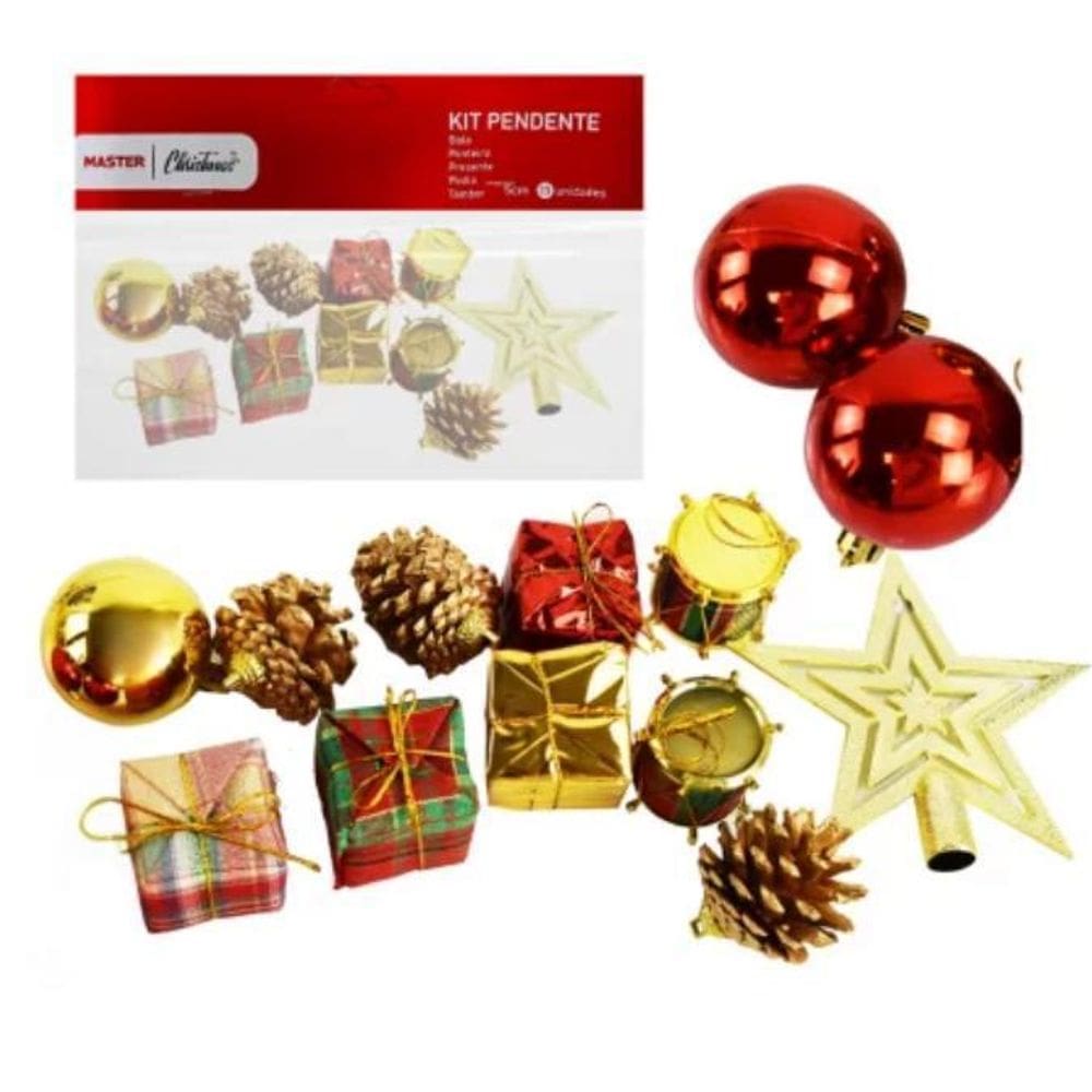 Kit 13 Pendentes Para Árvore De Natal Enfeite Decoração
