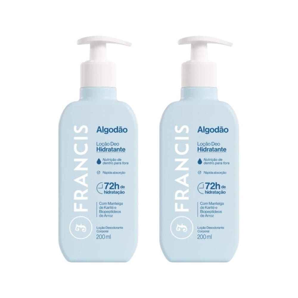 Hidratante Corporal Francis 200Ml Azul - Kit C/2Un