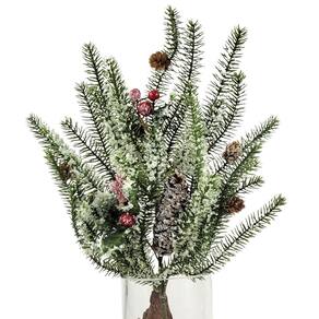 Folhagem De Natal Pinheiro Berries Cereja Decoração Natal