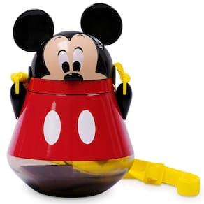 Mickey Mouse Garrafa Ou Cantil Com Canudo Pop Up 650 Ml