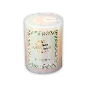 Vela Decorativa Natalina 6X7,5Cm Multiart