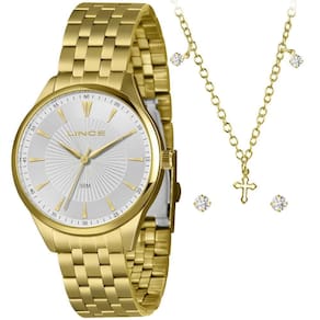 Relógio Lince Feminino Ref: Lrgh223L40 K0Dfs1Kx Dourado +