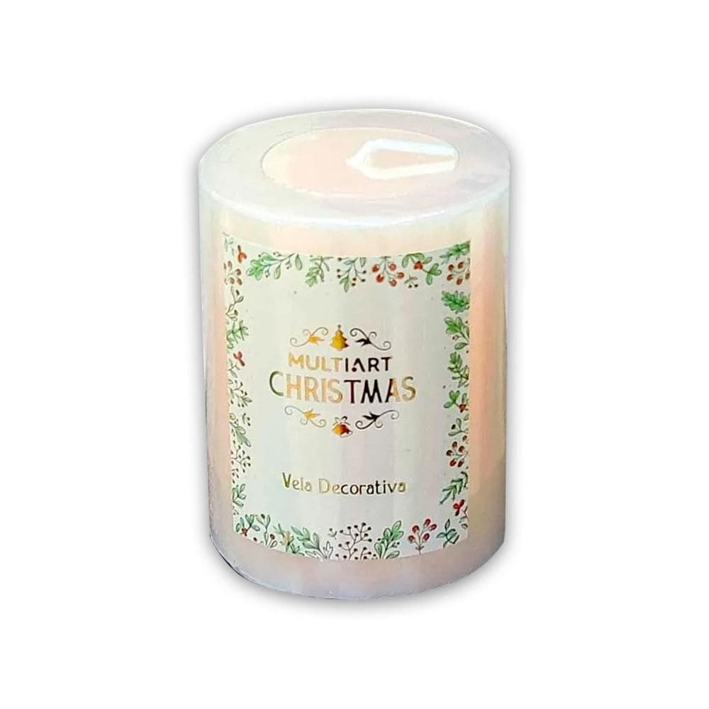 Vela Decorativa Natalina 6X7,5Cm Multiart