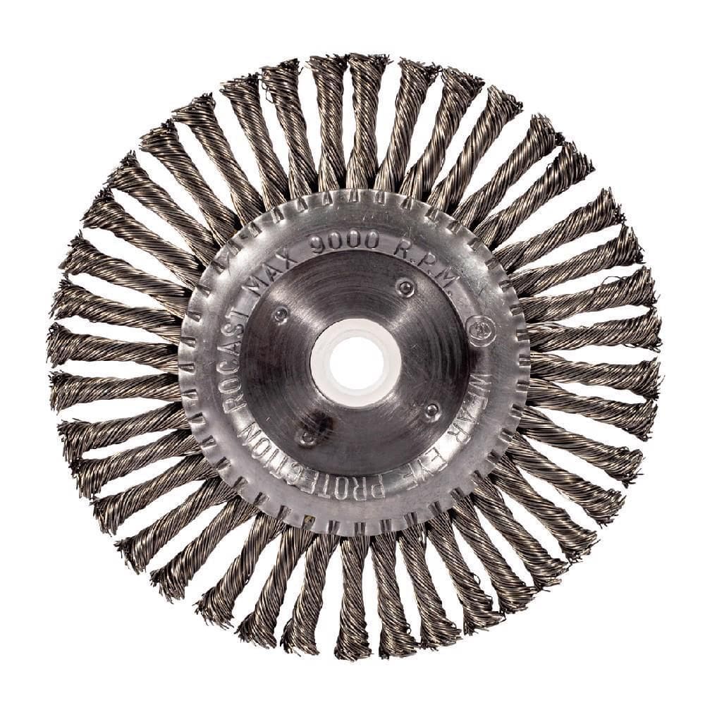 Escova Circular De Aço Trançado 6``X1/4`` 319,0026 Rocast