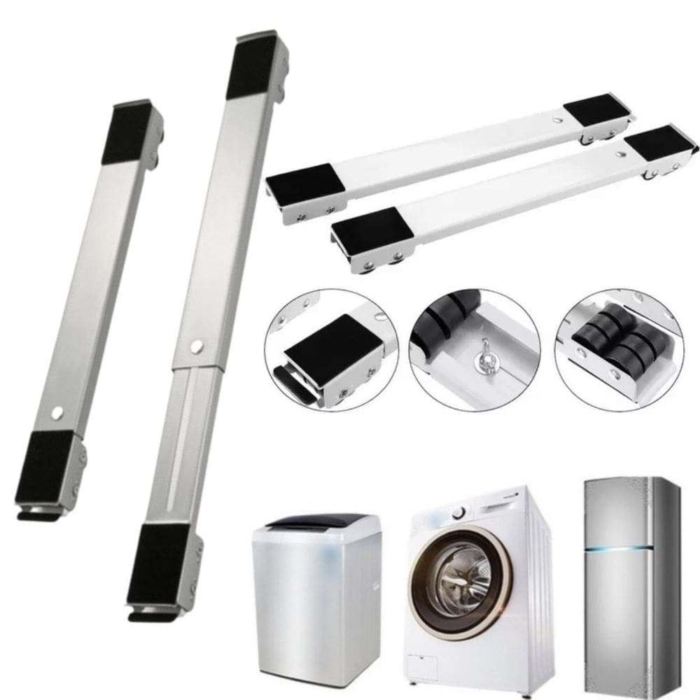 Base Suporte Com Rodinhas Máquina De Lavar Geladeira Fogão