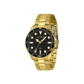 Relogio Lince Masculino Mrgm007L46 P1Kx Dourado Preto