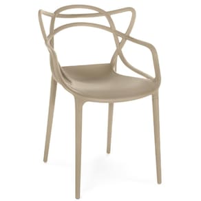 Cadeira de Jantar Allegra Prática Empilhável - Nude