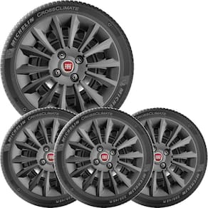 4X Calota Fiat Uno Palio Siena Aro 14 Grafite Com Emb 211Cb