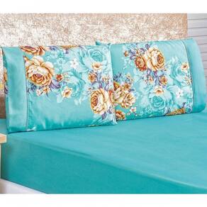 Jogo De Cama Micropercal 200 Fios Naturale Queen 03 Peças Jasmine