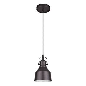 Pendente Cone 1 Lampada Em Metal Preto Ezio - Inspire