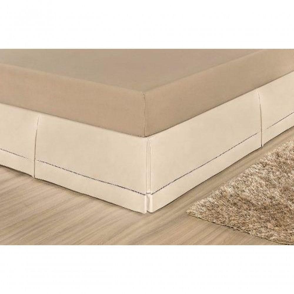 Saia Para Cama Box Casal Juliana - Palha