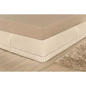 Saia Para Cama Box Solteiro Juliana - Palha