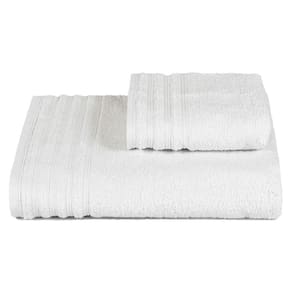 Jogo De Toalha Gigante Fio Penteado 2 Peças - Twist - Branco