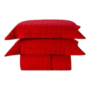 Cobre Leito Casal Padrão Basic 300 Fios 7 Peças - Vermelho Lady
