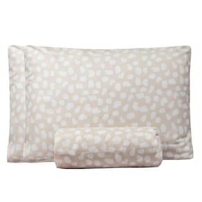 Jogo De Lençol Queen Bouti Basic Estampado 180 Fios 3 Peças - Poa Creme