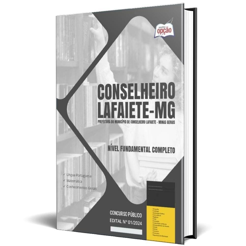 Apostila Prefeitura Conselheiro Lafaiete Mg 2024 Nível