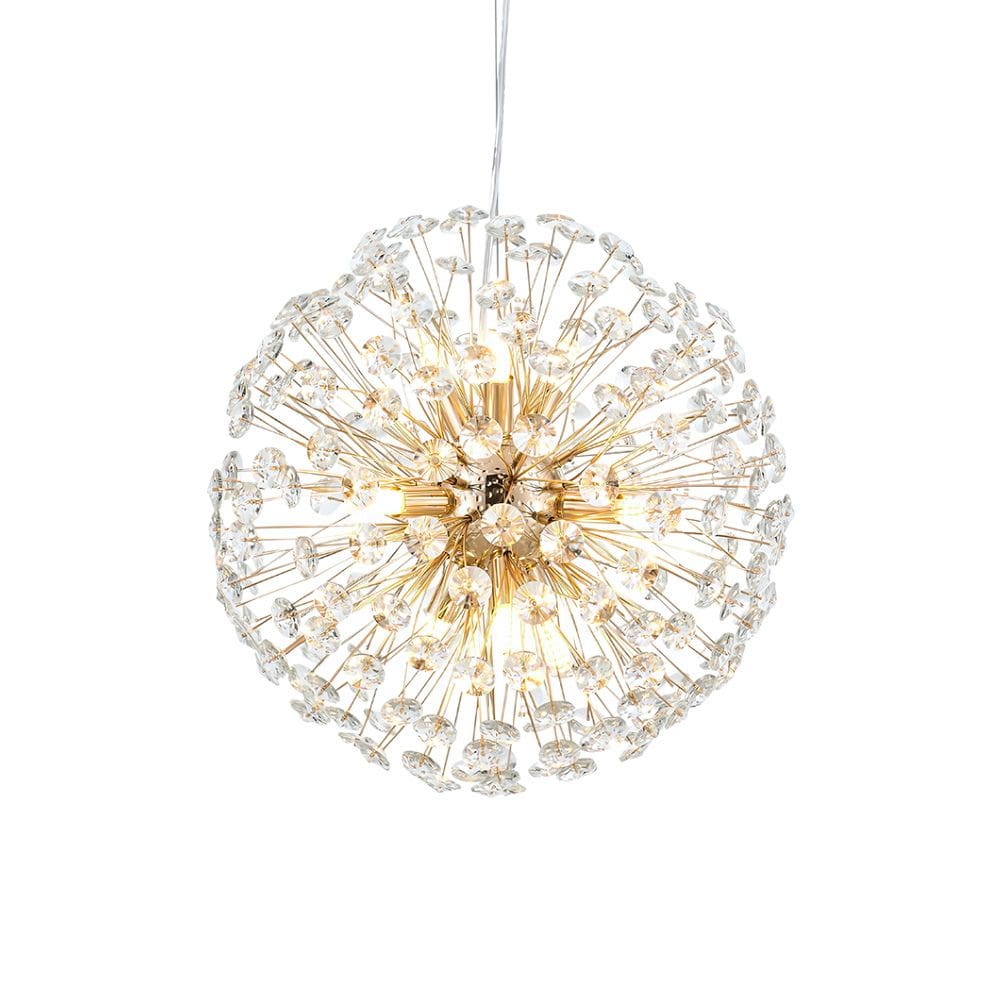 Lustre Pendente Astraled Buna PT-1044 Dourado Brilho G9 Bivolt