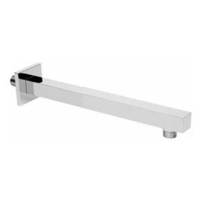 Braço/Tubo Quadrado Para Chuveiro/Ducha Inox 38 Cm Luxo