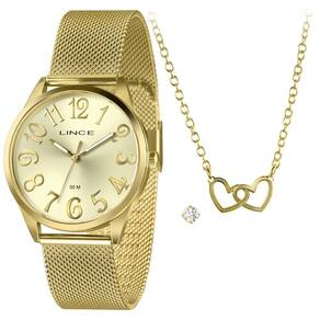 Relógio Lince Feminino Ref: Lrgh222L40 K0D9C2Kx Dourado +