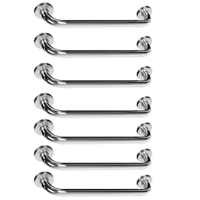Alça Apoio 50Cm Barra Anti Queda Suporte Kit 7 Uni Gestante Idoso Cadeirante PCD Escada Corrimao Box Banheiro