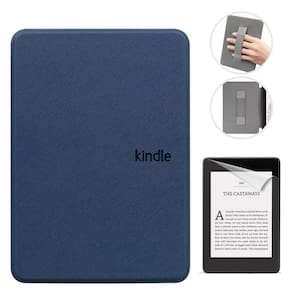 Capinha Couro Com Alça Para Kindle 12 Rs23Cv 6.0 + Película