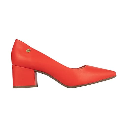 Sapato Via Uno Scarpin Salto Grosso Casas Bahia