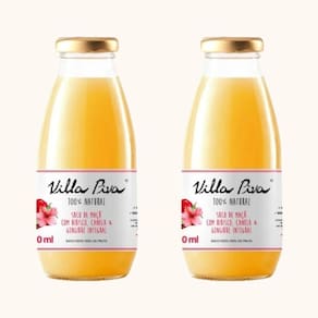 Kit 2X: Suco Maçã Hibisco, Canela E Gengibre Sem Açúcar