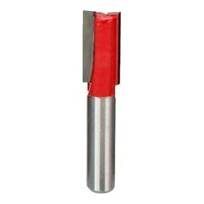 Fresa Reta 10Mm Haste 6Mm Corte Duplo Para Madeira Tupia Vaz