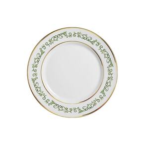 Conjunto 6 Pratos Sobremesa Classic Christmas Filete Ouro