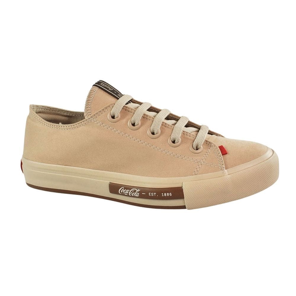 Tênis Coca Cola Daytona Suede Feminino Caqui