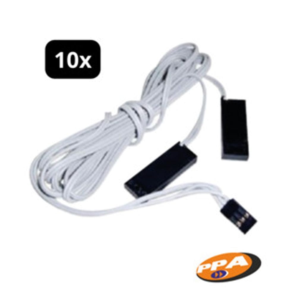 Kit 10x Sensor Fim De Curso Basculante 3 Vias 1,80m para Motor Portão Automático PPA