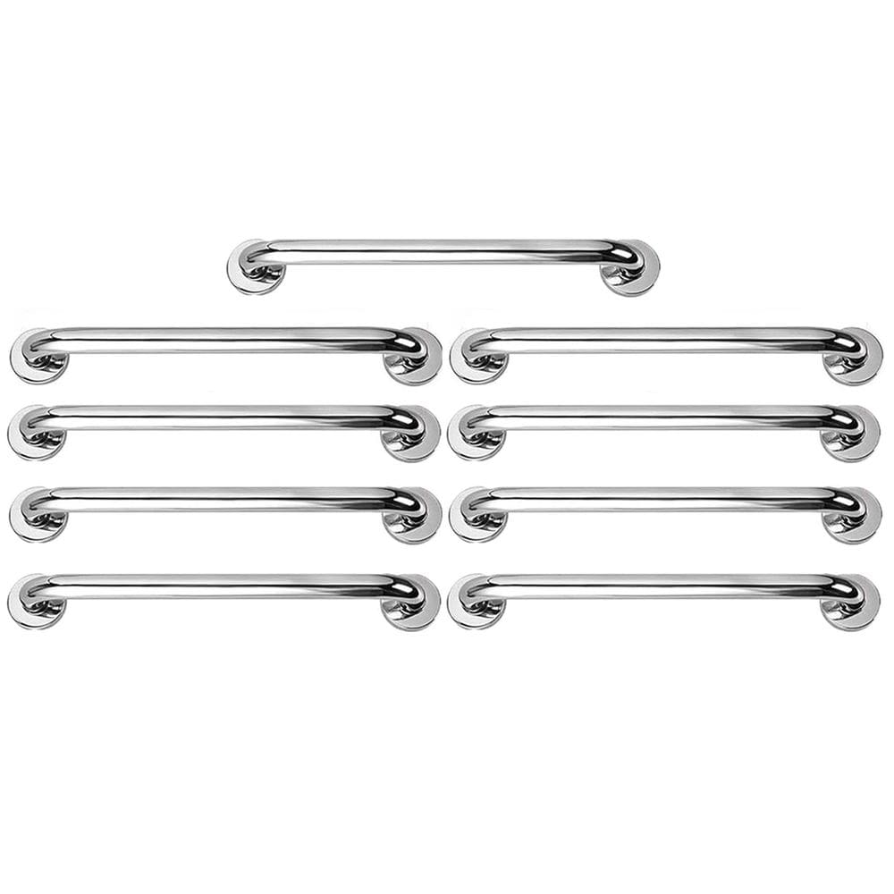 Barra Alça Apoio 50cm Segurança Kit 9 Uni Aço Inox Idoso Gestante Pcd Cadeirante Acessibilidade