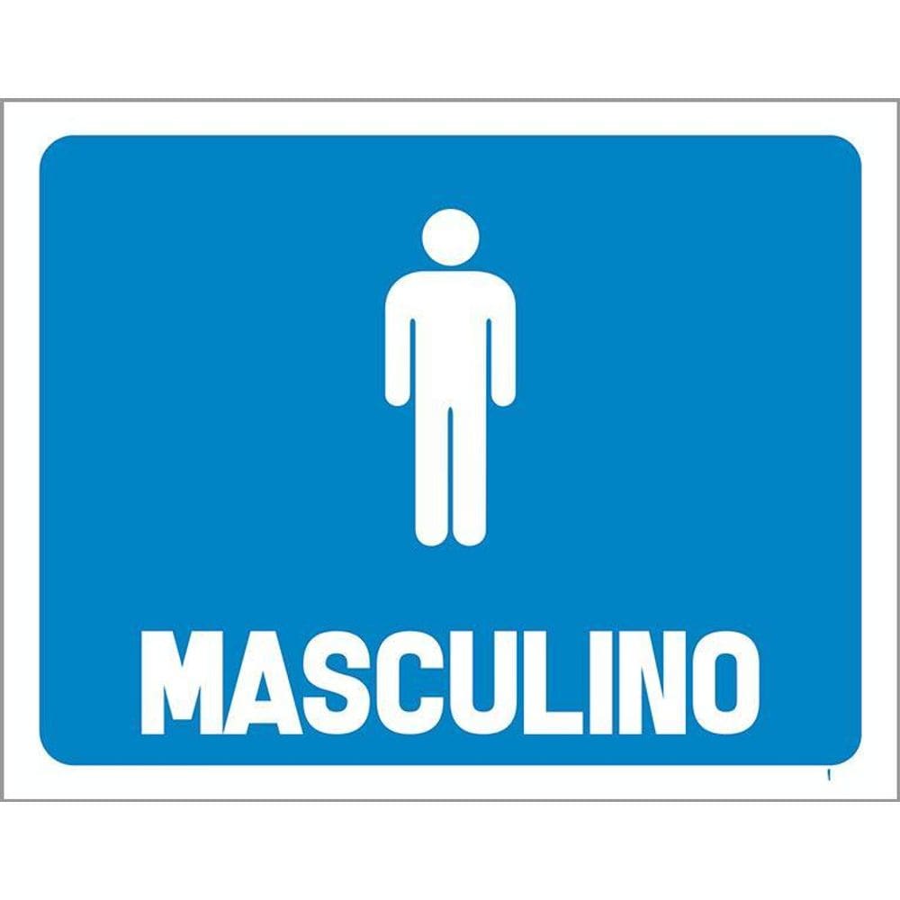 Placa De Banheiro - Masculino  36X46