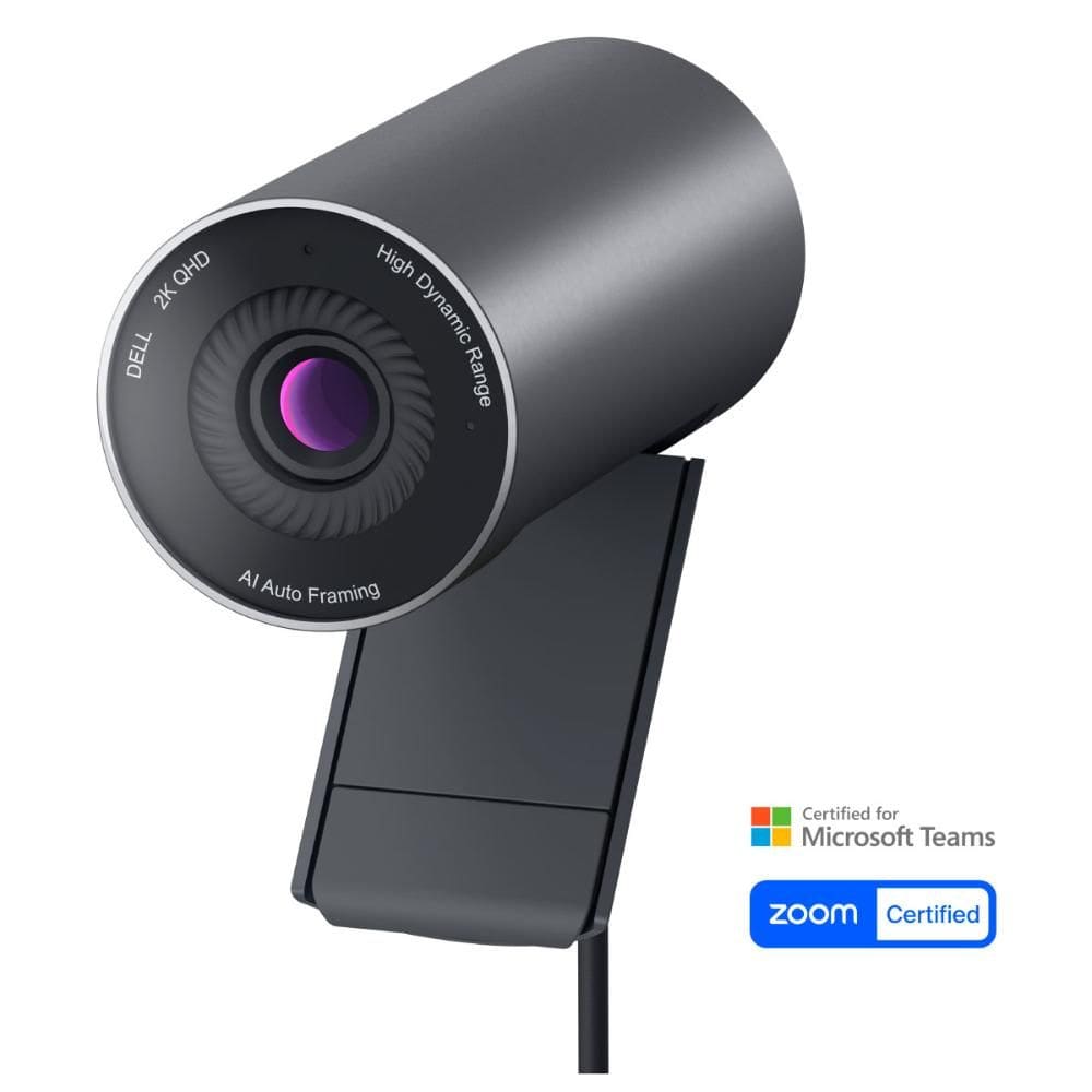 Webcam Dell Pro WB5023, 2K - QHD - zoom digital - redução de ruído - enquadramento automático por IA