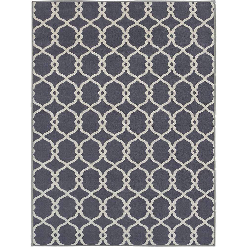 Tapete Para Sala Herat Adana Aluminio Cinza 1,50x2,00m
