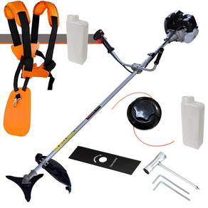 Roçadeira Lateral Anmax CG430-B À Gasolina 43cc 1,7HP Alta Rotação e Performance C/ 3 Opções de Corte Faca 2 Pontas, Faca 3 Pontas e Carretel de Nylon
