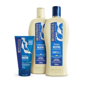 Kit Bio Extratus Proteínas do Leite Shampoo, Condicionador e Finalizador (500mL)