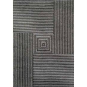 Tapete Para Sala Dixon 06 Preto Cinza 3,00x4,00m - Edantex