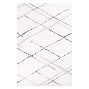 Tapete Para Sala Sofia 06 Bege e Cinza 1,00x1,40m - Edantex