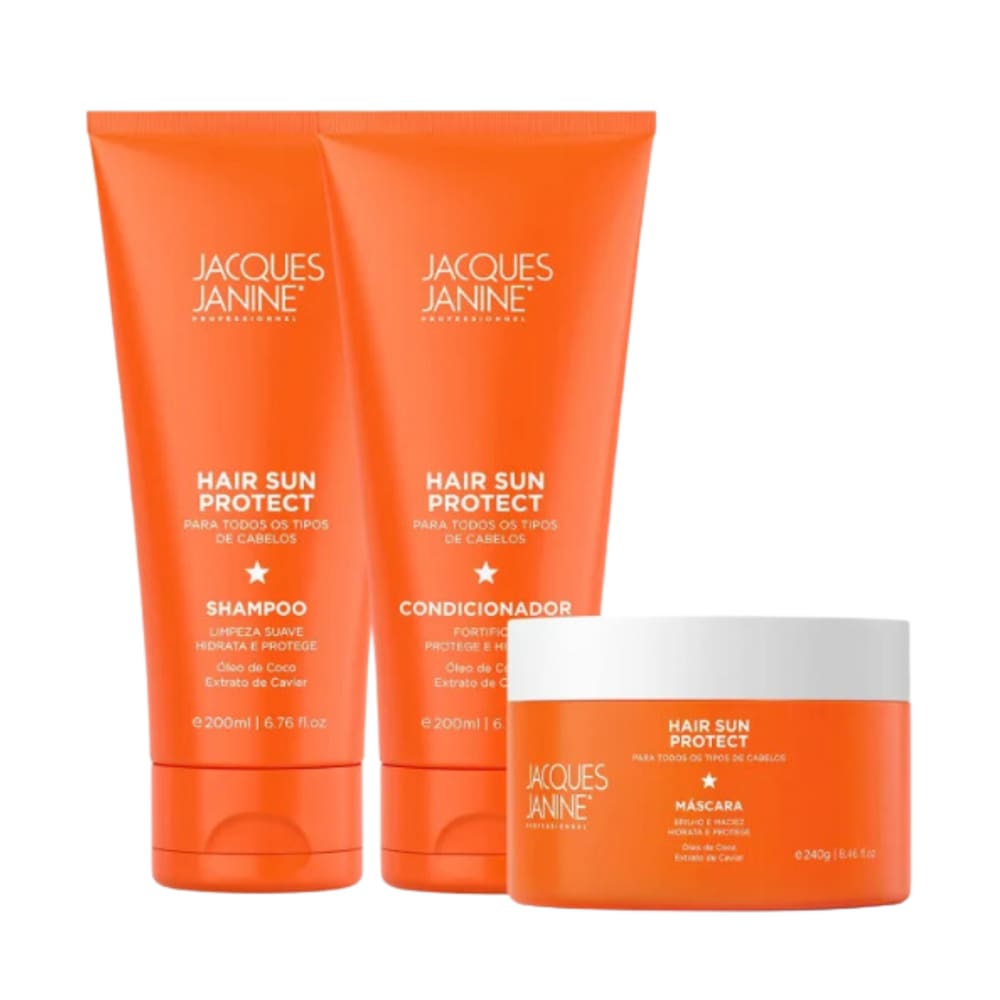 kit Jacques Janine Hair Sun Protect Sh+Cond 200ml+Más 240g