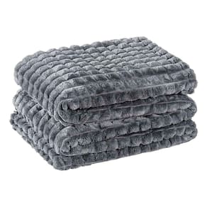 Cobertor Manta Paradise Ultrasoft Flannel Queen 2,40m X 2,20m 01 Peça - Cinza Gris