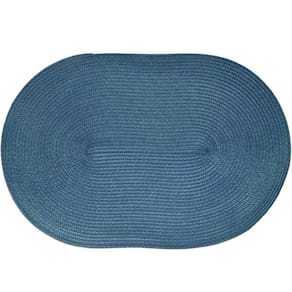 Americano Requinte Liso Para Mesa Oval 30x45cm Navy